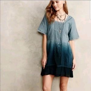 Anthropologie Holding Horses Ocean Dipped Dress ⭐️